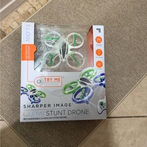 Sharper Image LED Glow Drone with Green and Blue Accents